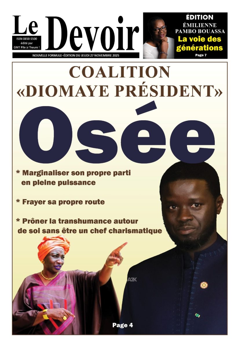 Une Le Devoir 27 Novembre 2025