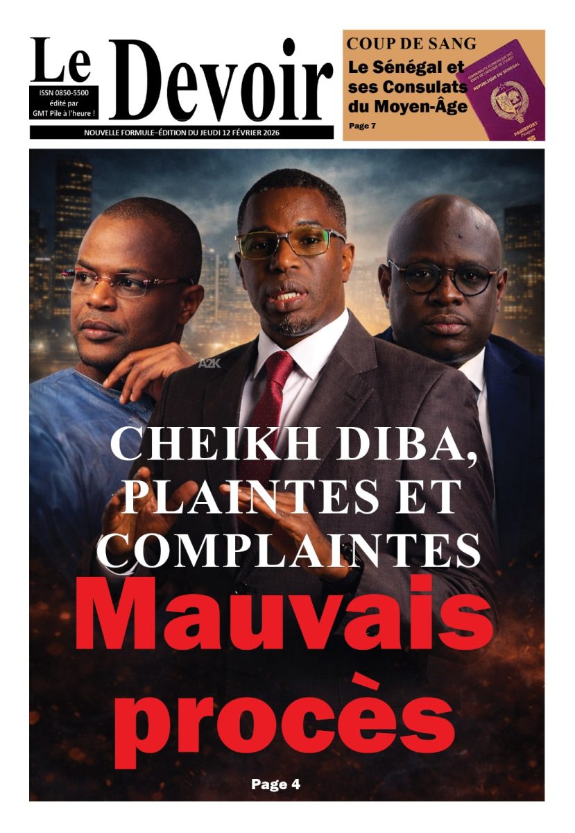 La Une du Devoir du jeudi 12 février 2026